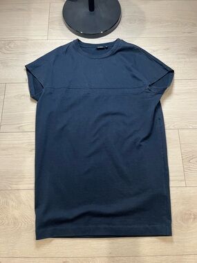 Kate Spade dress Saturday Crew Neck Dress Navy  Short Sleeve T-Shirt Women Small